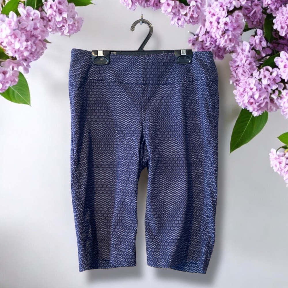 S.C.&Co. Stylish Blue Patterned Stretchy Shorts